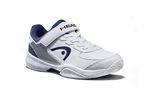 Head Sprint Velcro 3.0 Jnr, Zapatillas de Tenis Unisex Niños, Blanco (White/Midnight Navy Whmn), 35 EU