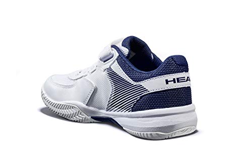 Head Sprint Velcro 3.0 Jnr, Zapatillas de Tenis Unisex Niños, Blanco (White/Midnight Navy Whmn), 35 EU