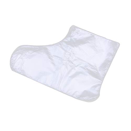 Healifty 100 unids Forros de Baño de Parafina para Pies Botines Desechables Protectores de Plástico Guantes para Pies para Cera Parafina Spa Caliente