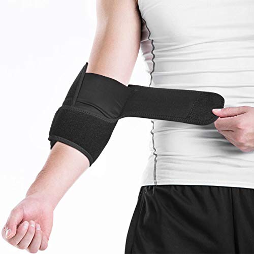 Healifty Codera Deportiva - Ajustable Codo de Tenista Codera, Soporte para Codo, para Entrenamiento con Pesas, Brazo de Golfista, Balonmano, Alivio del Dolor de Tendones, Epicondilitis