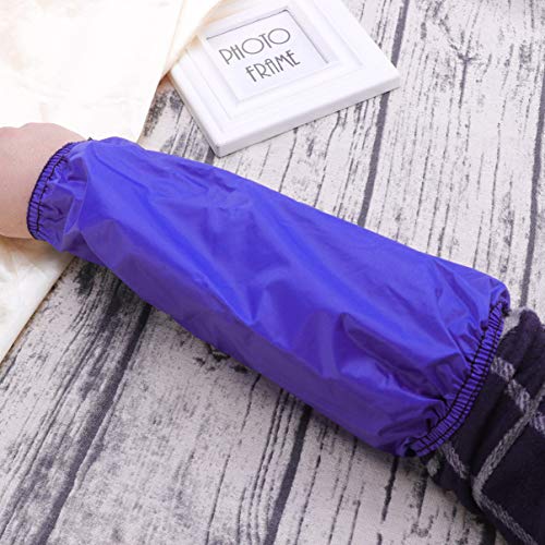 Healifty Protectora Brazo Manga Impermeable Cocina Manga elástica Manguito Brazalete Accesorios de Cocina (Azul)