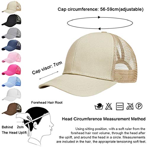 heekpek Gorra de Béisbol Casual Hats Hip-Hop Sombrero Sol al Aire Libre Tenis Deporte Golf Verano para Hombre Mujer Chico Media Tejido de Transpirable