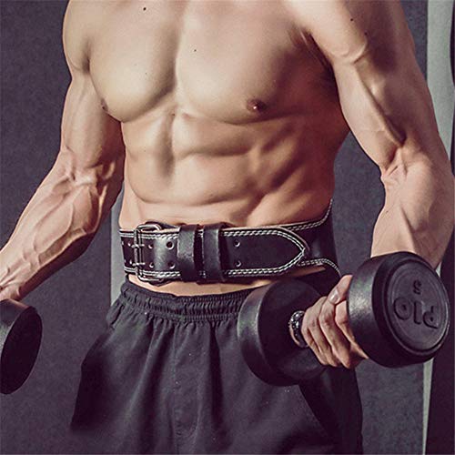 HEELPPO Cinturon Gym Cinturon Lumbar Gimnasio Cinturon Powerlifting Hombre Cinturon Powerlifting Accesorios De Gimnasio para Hombres El Entrenamiento De Fuerza De Equipo Black,l