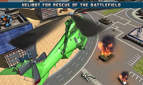 Helicopter Robot Transformation Game 2018