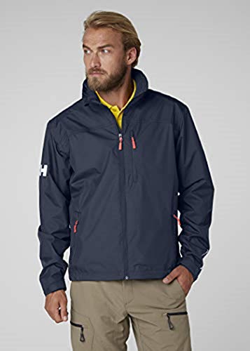 Helly Hansen Crew Midlayer Chaqueta deportiva impermeable, Hombre, Azul (Azul Navy 597), S