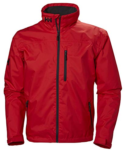 Helly Hansen Crew Midlayer Chaqueta deportiva impermeable, Hombre, Rojo (Alert Red 222), L