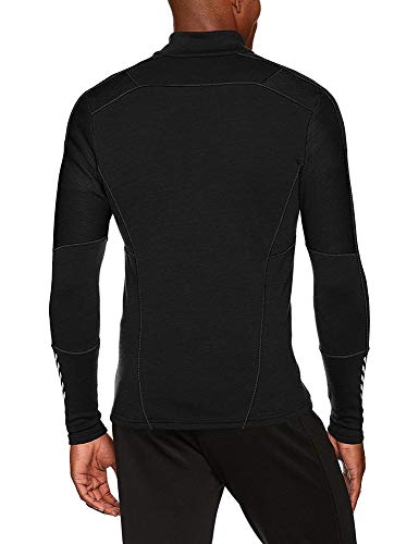 Helly Hansen HH LIFA 1/2 Zip Camiseta Técnica Lana Merino, Hombre, Negro, S