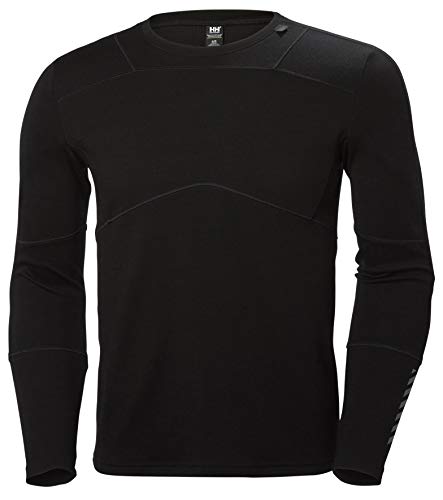 Helly Hansen HH Lifa Merino Crew, camiseta interior 2 en 1 para bajas temperaturas con 100% lana merina en el exterior y la tecnología Lifa en el interior