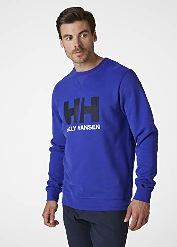 Helly Hansen HH Logo Crew Sudadera Deportiva, Hombre, Azul Royal, M