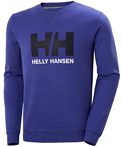 Helly Hansen HH Logo Crew Sudadera Deportiva, Hombre, Azul Royal, M