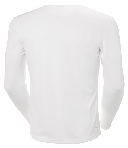Helly Hansen HH Tech Crew Camiseta, Hombre, Blanco (Blanco 001), Large (Tamaño del Fabricante:L)