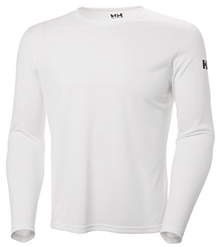 Helly Hansen HH Tech Crew Camiseta, Hombre, Blanco (Blanco 001), Large (Tamaño del Fabricante:L)