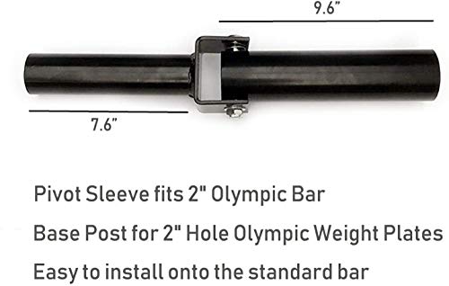 HemeraPhit Barra de rotación de 360 grados para barras olímpicas de 2 pulgadas