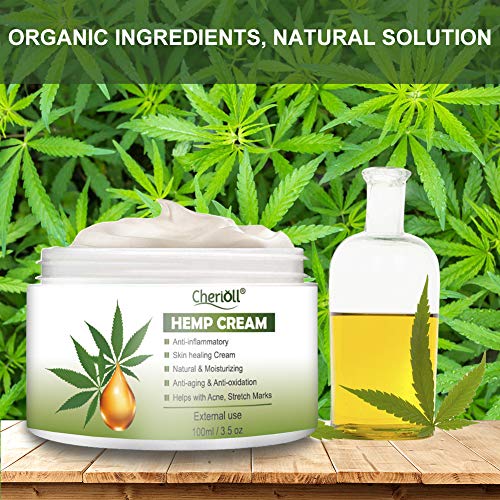 Hemp Cream, Crema De Cáñamo, Bálsamo de cáñamo, Gel De Cáñamo,Crema de cáñamo, hidratante antiarrugas crema, facial nutritiva aceite de semilla de cáñamo Antiinflamatorio, Anti-acné