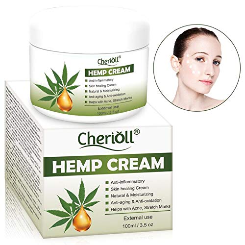 Hemp Cream, Crema De Cáñamo, Bálsamo de cáñamo, Gel De Cáñamo,Crema de cáñamo, hidratante antiarrugas crema, facial nutritiva aceite de semilla de cáñamo Antiinflamatorio, Anti-acné