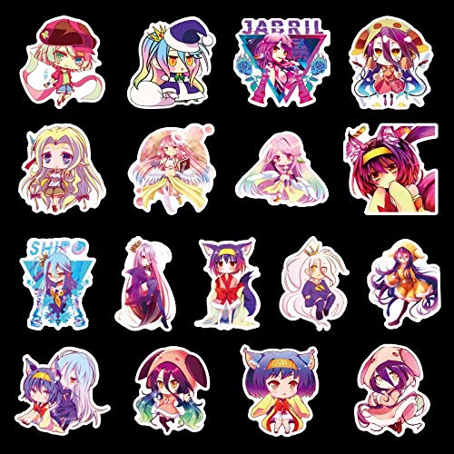 HENJIA Anime Sticker Waterproof Collect DIY Public Transit Stickers 50Pcs