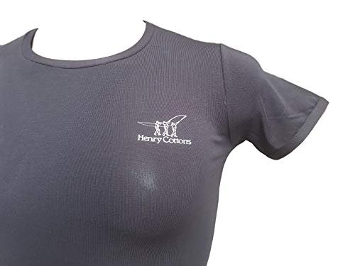 Henry Cotton's HC/3007 - Camiseta de algodón bielástico para hombre Negro
 Medium