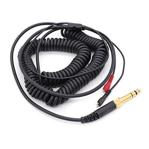 Hensych® Cable de espiral de repuesto para auriculares Sennheiser HD25 HD25SP HD560 Hd540 HD480 HD430 414 HD250 auriculares