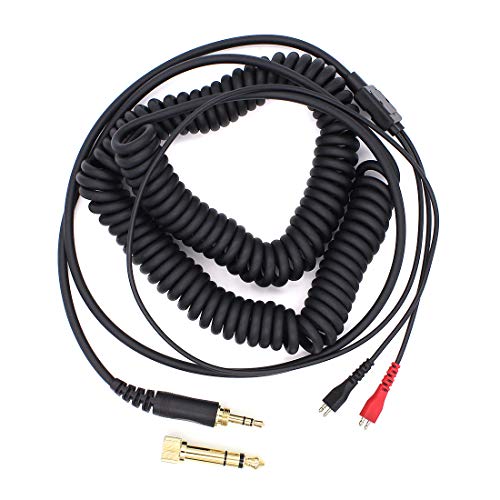 Hensych® Cable de espiral de repuesto para auriculares Sennheiser HD25 HD25SP HD560 Hd540 HD480 HD430 414 HD250 auriculares