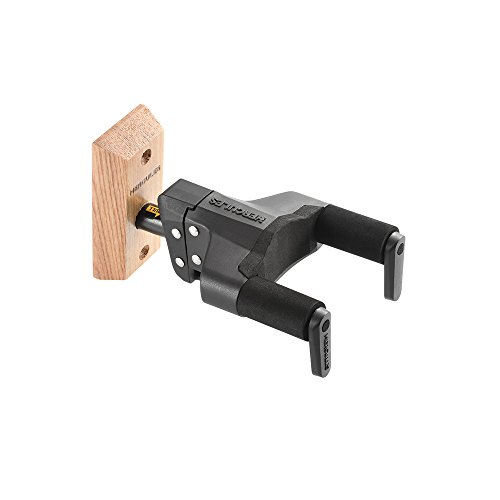 Hercules - Colgador de pared para guitarra Base de madera PLUS marrón