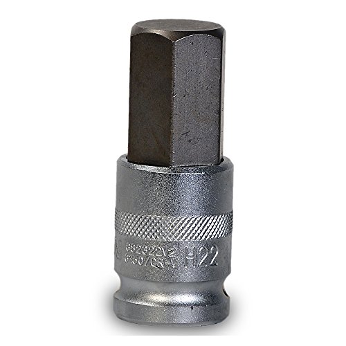 'Hexágono Interior Fuerza llaves con orificio para bola bloqueo/destornillador Insertos de 14 – 22 mm uso/llave para tornillos de interior hexagonal, 1/2 Cr-V en ranuras Barra, 6 piezas)