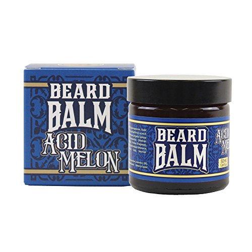 HEY JOE - Beard Balm Nº1 ACID MELON 50ml | Balsamo para barba 50ml con ARGÁN, JOJOBA, COCO y manteca de KARITÉ. Aroma a MELÓN