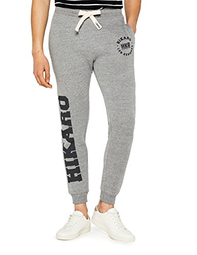 HIKARO Pantalón Deportivo Estilo Jogger Hombre, Gris (Light Grey), 54 (Talla del fabricante: X-Large)