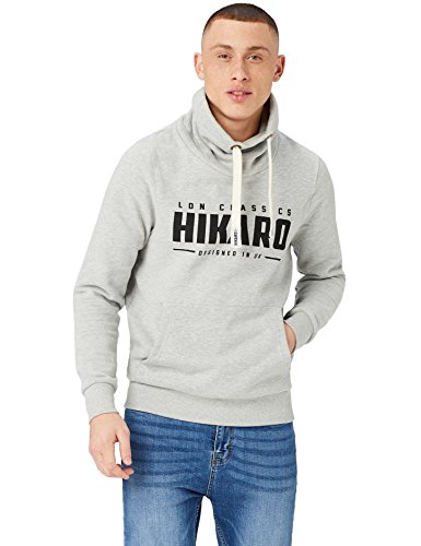 HIKARO Sudadera Hombre, Gris (Grey Marl), 50 (Talla del fabricante: Medium)