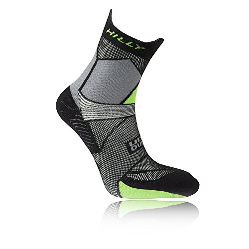 Hilly HI-001715 Calcetines, Unisex Adulto, Black/Grey/Lime Green, 39.5/42.5