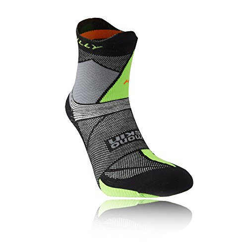 Hilly HI-001715 Calcetines, Unisex Adulto, Black/Grey/Lime Green, 39.5/42.5
