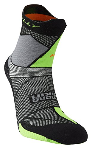 Hilly HI-001715 Calcetines, Unisex Adulto, Black/Grey/Lime Green, 39.5/42.5