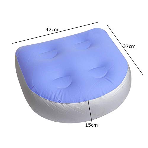 Hinchable Masaje Esterilla Espalda Almohadilla Spa Amortiguador Resistente Al Agua Bañera Acupresión Bañera Hidromasaje Suave Potenciador Asiento para Adultos Niños - Como Imagen Mostrar, 40x37x15cm