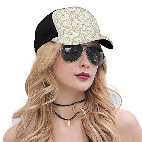 Hip Hop Sun Hat Baseball Cap,Abstract Carnival Composition with Lively Colored Elements Festive Joyful Event,For Men&Women