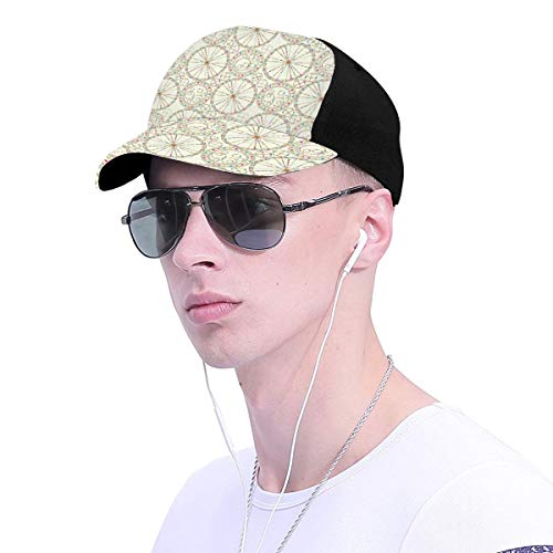 Hip Hop Sun Hat Baseball Cap,Abstract Carnival Composition with Lively Colored Elements Festive Joyful Event,For Men&Women
