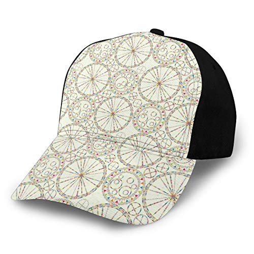 Hip Hop Sun Hat Baseball Cap,Abstract Carnival Composition with Lively Colored Elements Festive Joyful Event,For Men&Women