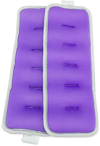 HJWL Juego de Pesas para Tobillo (Pares, 0,25 kg, 0,5 kg, 0,75 kg, 1 kg, 1 kg, Color Rosa Morado y Azul para Ejercicios, Correr, Caminar, Fitness, Correr, aeróbicos