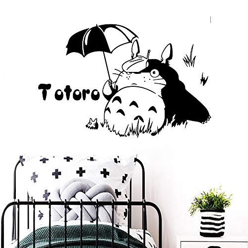 HNXDP 3D totoro etiqueta de la pared pegatinas de pared diy wallpaper impermeable tatuajes de pared pegatina mural niños habitación 57cmx86cm