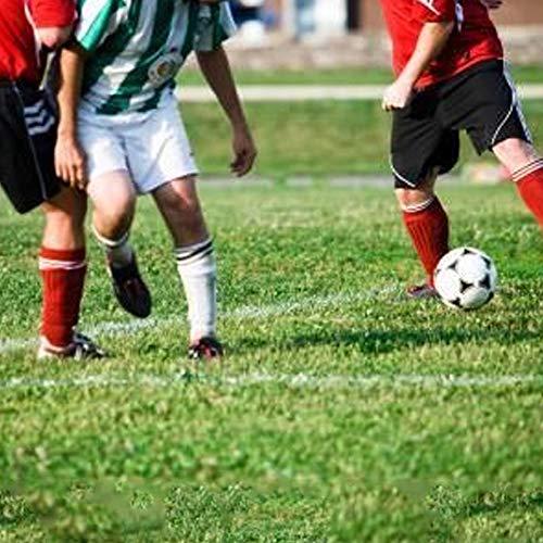 HO2NLE Calcetines Protectores de Futbol con Bolsillos para Espinilleras Calcetines Doble Capa Antideslizante Fijo Manga Medias elásticas Espinilleras Soporte Medias Adulto Niño Negro