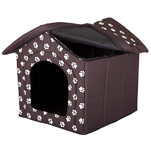 Hobbydog - Casa para Perro, tamaño 4, Color marrón con Patas