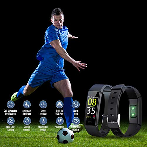 HOFIT Pulsera Actividad Reloj Inteligente Fitness Tracker Podómetro Monitor de Sueño Contador de Calorías Pasos Rastreador de Ejercicios Reloj Salud Deportiva para Mujeres Hombres