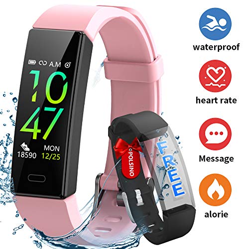 HOFIT Pulsera Actividad Reloj Inteligente Fitness Tracker Podómetro Monitor de Sueño Contador de Calorías Pasos Rastreador de Ejercicios Reloj Salud Pulsera Deportiva para Mujeres Hombres