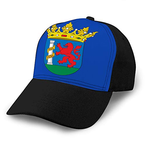 Holefg3b Sombrero de Vaquero con Estampado de Tendencia Vintage Gorra de béisbol de Moda para Hombres y Mujeres Bandera de badajoz en Extremadura de españa Sombrero Ajustado