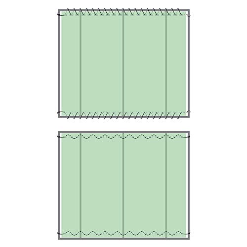 HOLZBRINK Malla de sombreo con Cuerda de Montaje, sombreado 95%, Panel de vallado 160g/m², Verde Oscuro, Altura 200cm, Longitud 50ml, HZB-01E-200-50