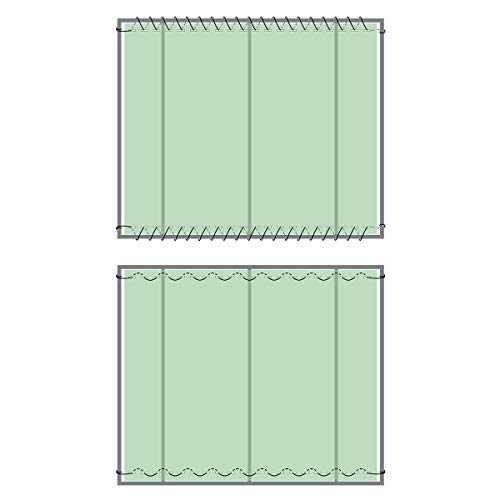 HOLZBRINK Malla de sombreo con Cuerda de Montaje, sombreado 95%, Panel de vallado 160g/m², Verde Oscuro, Altura 200cm, Longitud 50ml, HZB-01E-200-50