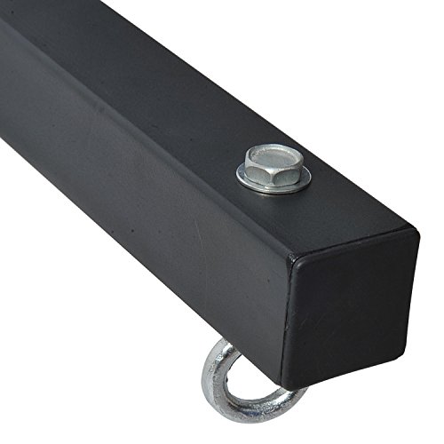 HOMCOM Soporte de Techo para Saco Regulable Colgador Boxeo Pared Gancho Bolsa Pesada MMA Tubo Robusto de Acero Carga máx. 100kg