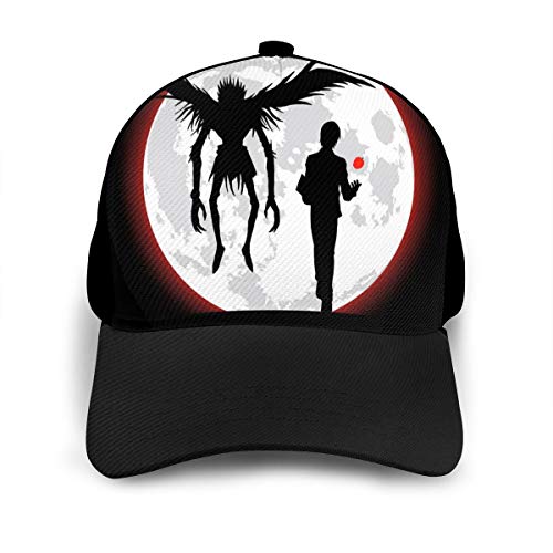 HONGYANW Gorra de béisbol Death Note I Will Reign Over A New World Dad Sombrero ajustable transpirable para hombres y mujeres Snapback Trucker Cap negro