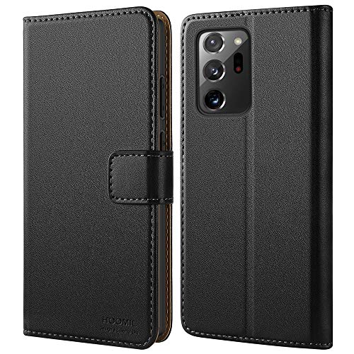 HOOMIL Funda para Samsung Note 20 Ultra, Funda Samsung Galaxy Note 20 Ultra, Funda de Cuero PU Premium Carcasa para Samsung Galaxy Note20 Ultra 5G (Negro)