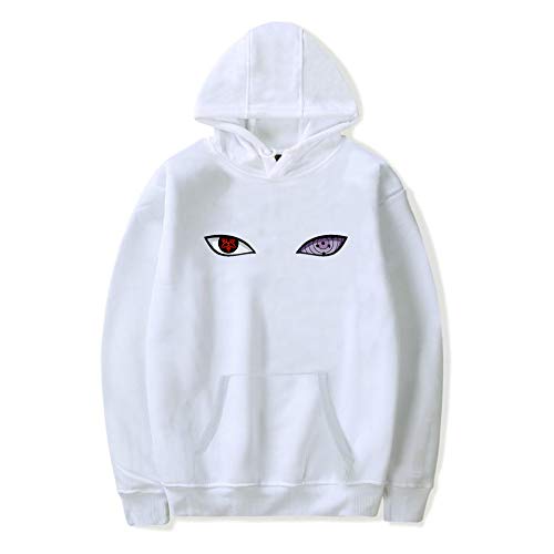 HOSD 2018 Harajuku Anime Hoodies Naruto Uchiha Uzumaki Hatake Eyes Printing Pullover Sudadera Hip Hop Streetwear