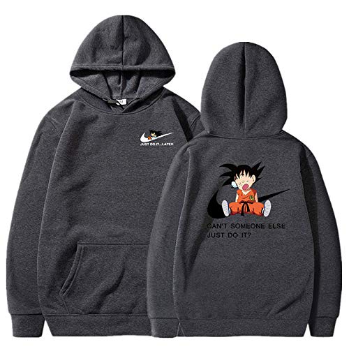 HOSD Naruto Dragon Ball Z Sudaderas con Capucha Sudadera con Estampado 3D Ropa Deportiva Sudadera Dragonball Super Saiyan Son Goku Outfit 7 XL