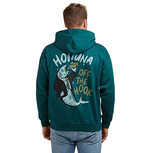 Hot Tuna Off The Hook Hoodie Capucha, Azul (Pacific Pac), Medium para Hombre